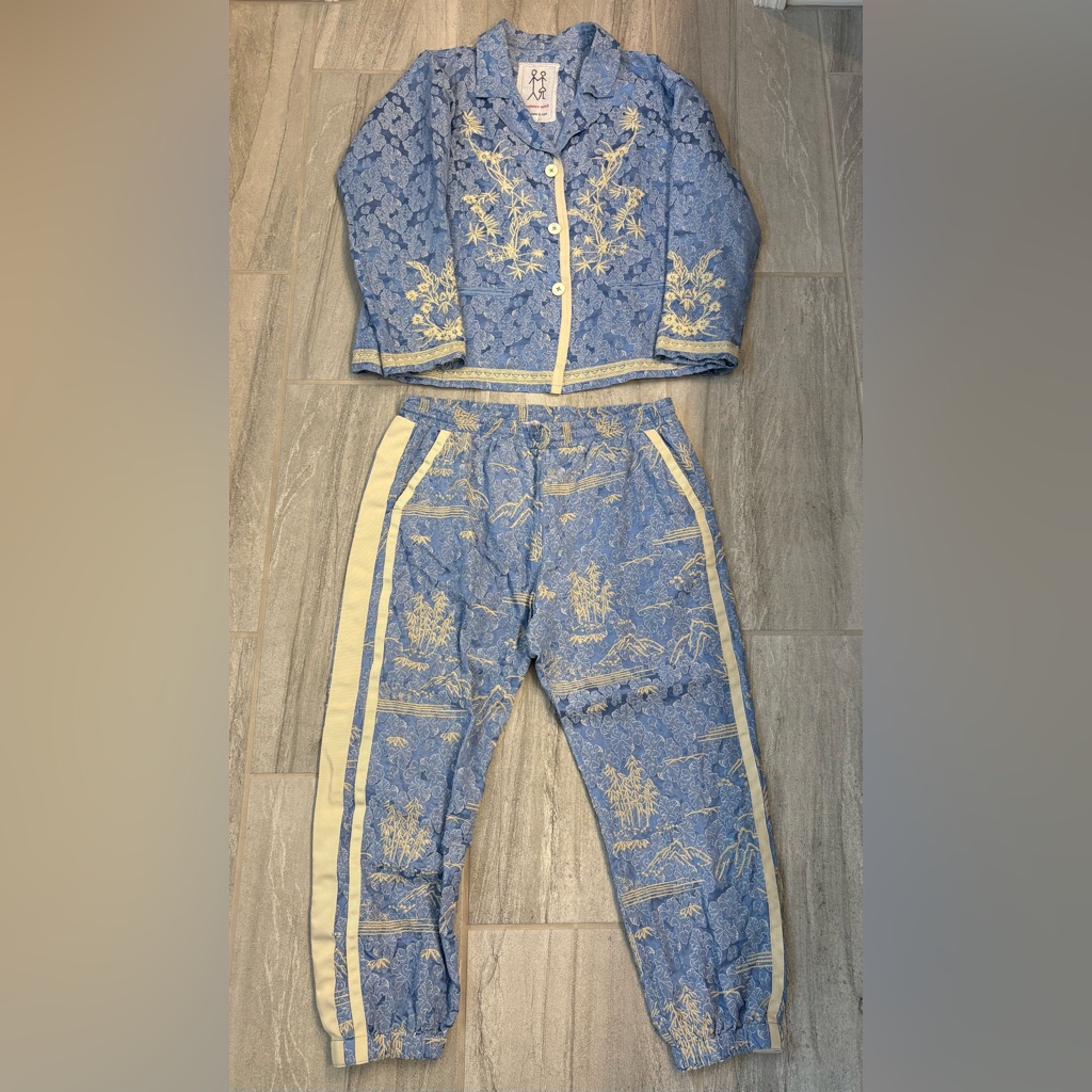 Johnny Was Pete & Greta Limited Edition Jacquard Jacket And Pants Set-Rare